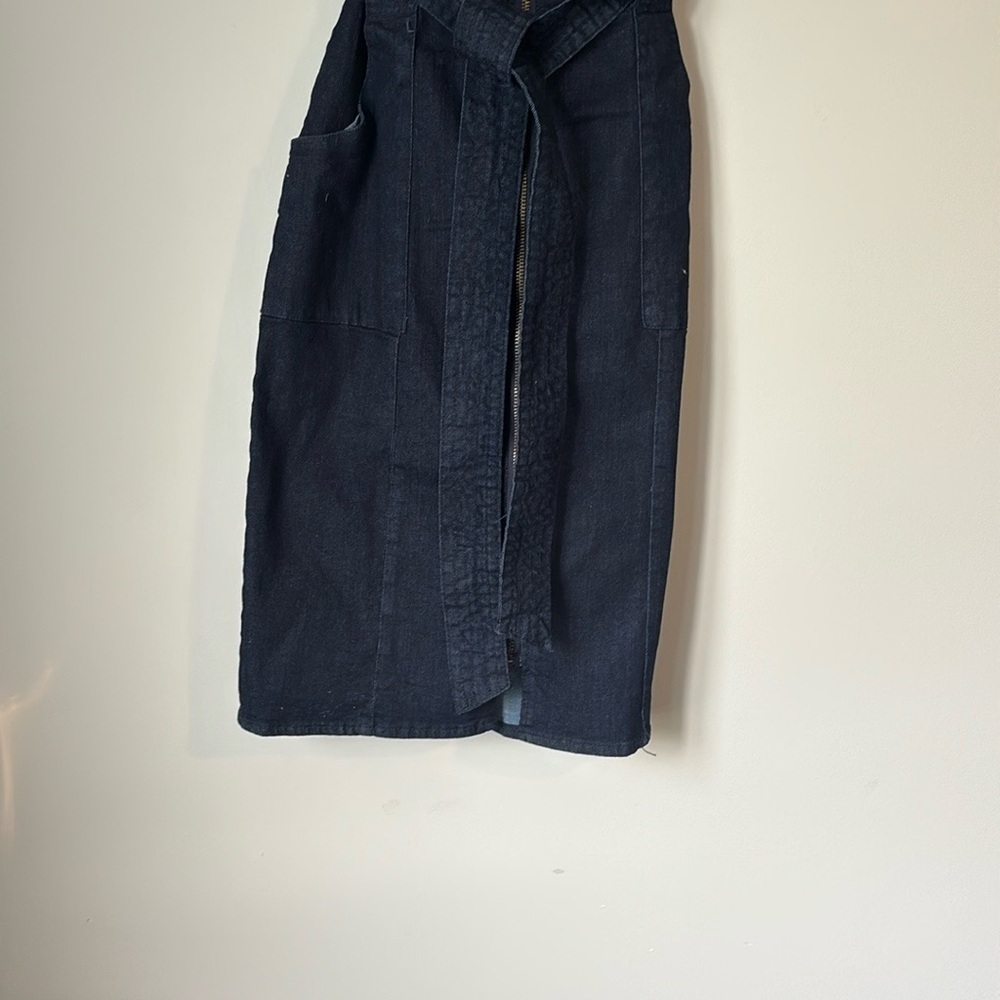 Le Chateau Dark Denim Short Sleeve Dress - Picture 6 of 12